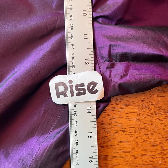 Carlisle Womens 10 Vintage 100% Silk Shantung High Waisted Formal Party Pants - Picture 9 of 11